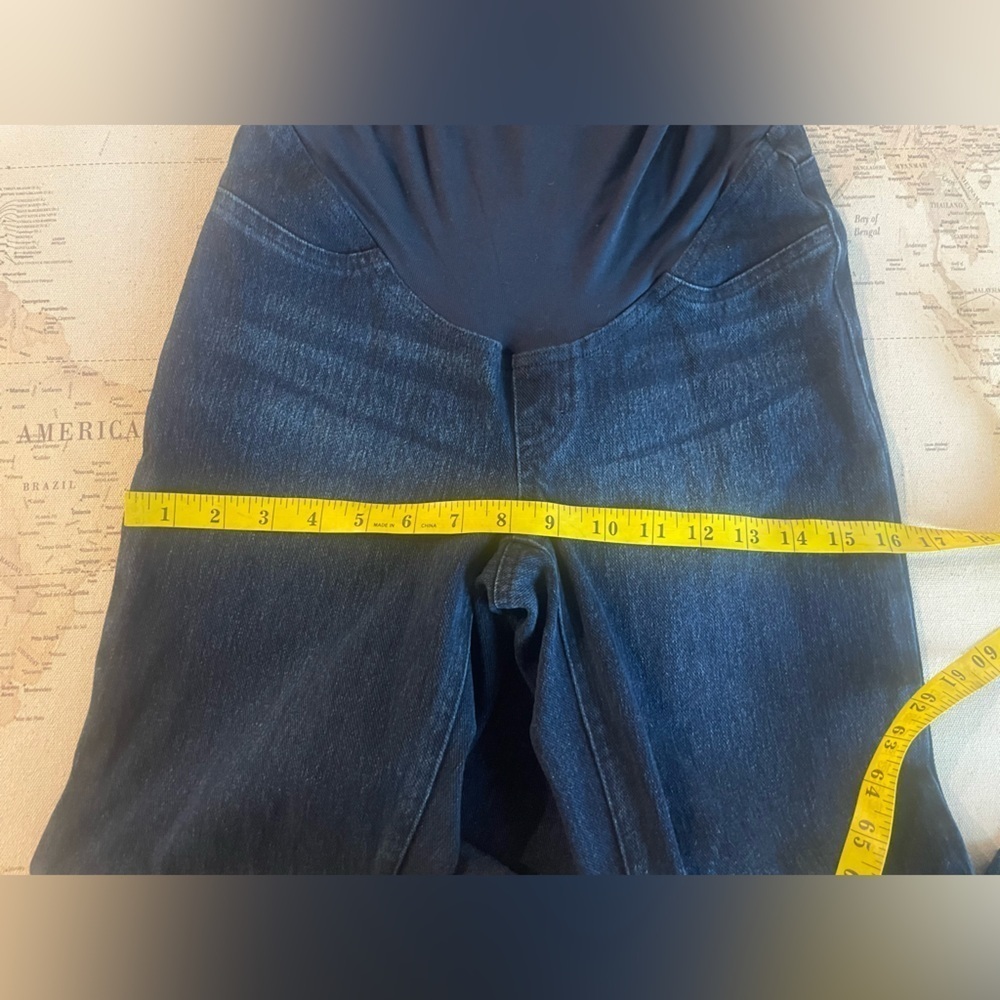 Spanx Maternity Skinny Jeans Dark Wash Size Small EUC - Picture 6 of 14